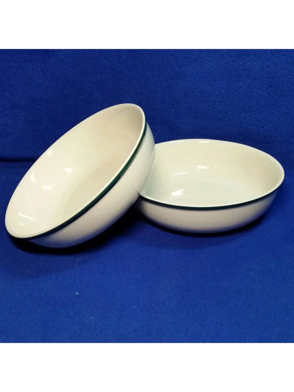 Casuals Apple Soup Bowls China Pearl Apples and Pink Blossoms Set of 2 / Country